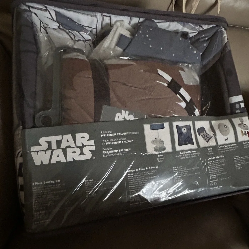 Lambs & Ivy Star Wars Signature Millennium Falcon 3-Piece Baby Crib Bedding Set